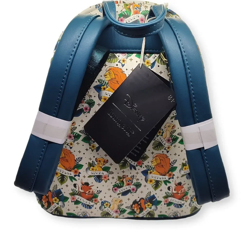 Loungefly Disney Lion King Tattoo Bag Mini Backpack New - Picture 5 of 8
